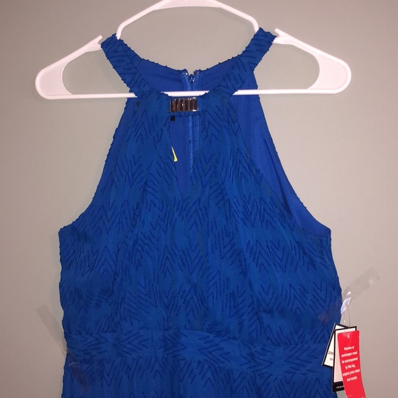 NINE WEST BLUE DRESS SIZE 4! NEW WITH TAGS ON IT. SMOKE FREE HOME - Picture 3 of 10